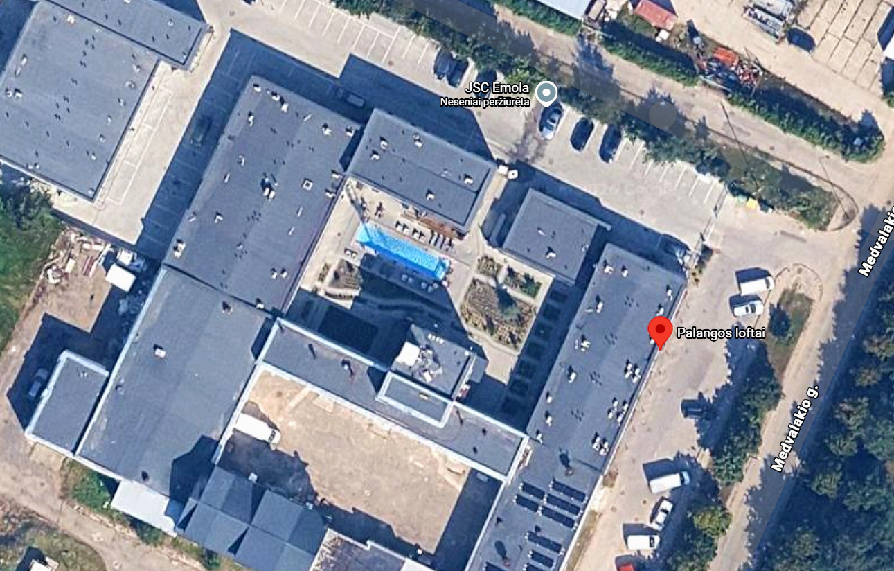 Palangos loftai, Google žemėlapio nuotrauka